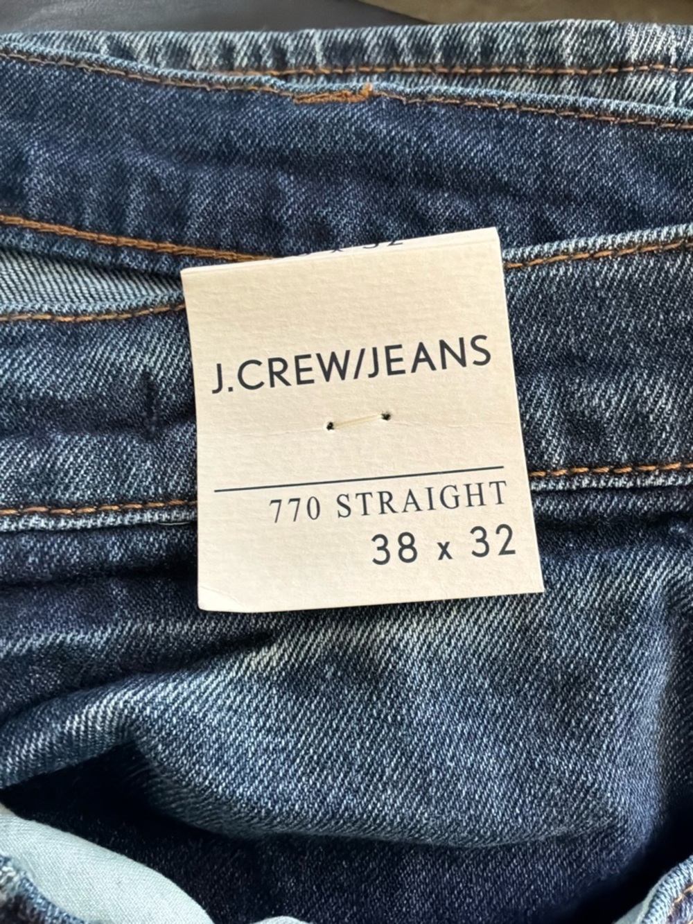 J Crew 770 Straight Leg mid wash Jeans Mens Size 38 x 32 - Picture 4 of 15